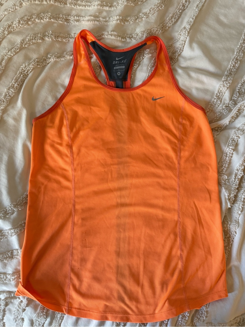 Nike Orange Dri-FIT Racerback Tank Top